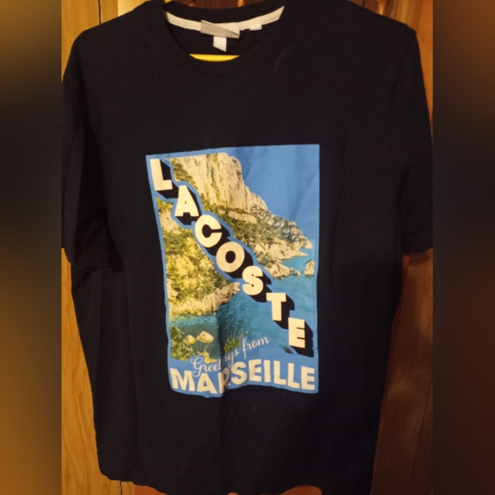 Mens Lacoste graphic tee